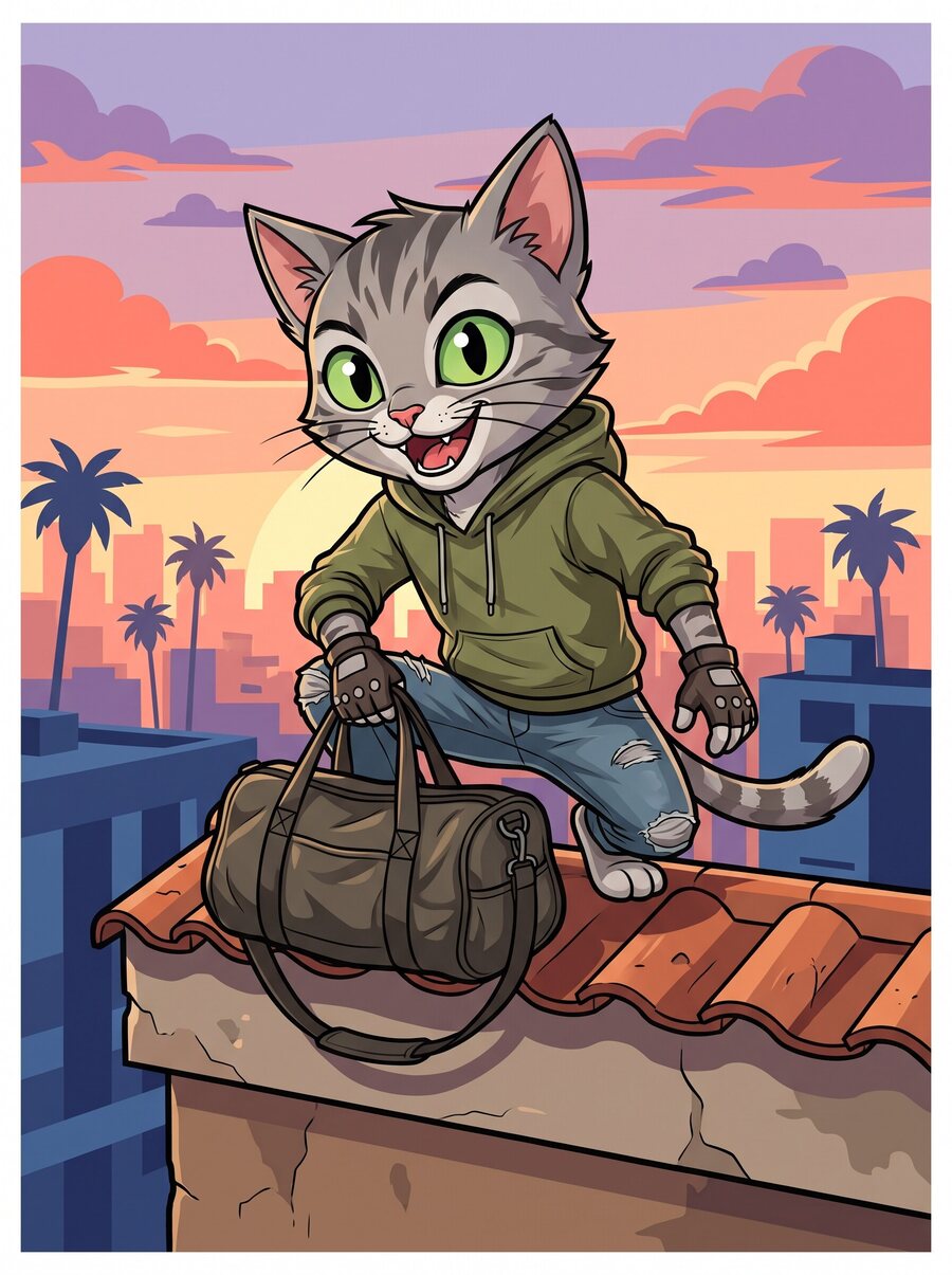 The Thief, a kitten